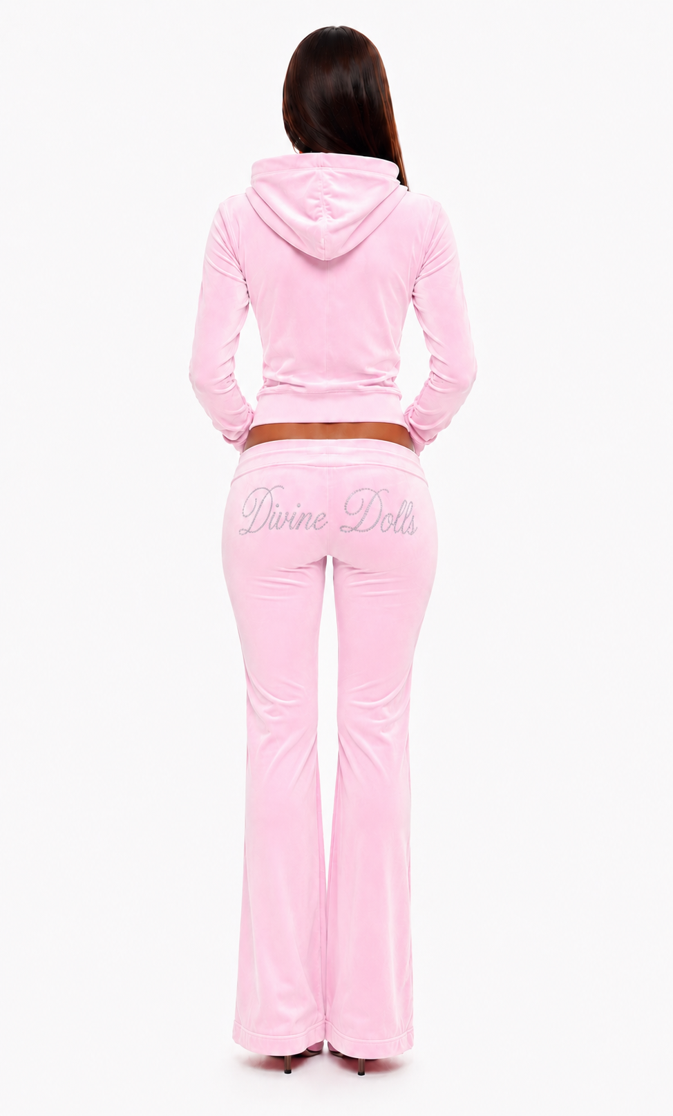 Iconic Velour Tracksuit (Bunny Pink)