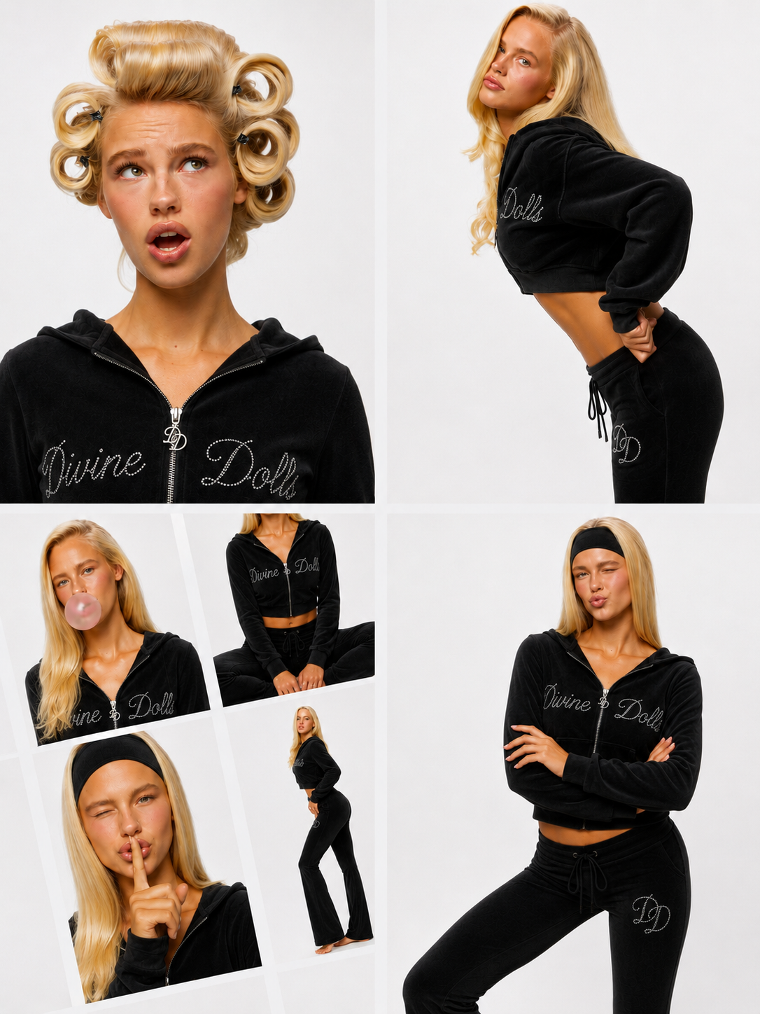 Iconic Velour Tracksuit (Black Panther)
